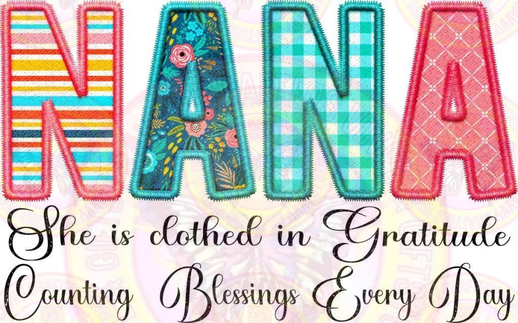 NANA Clothed in Gratitude - Savvy Crafters Vinyl & Gifts