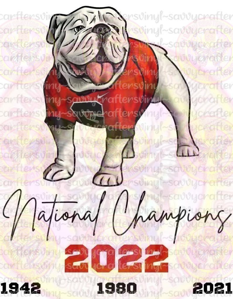 National Champions Bulldog - Savvy Crafters Vinyl & Gifts