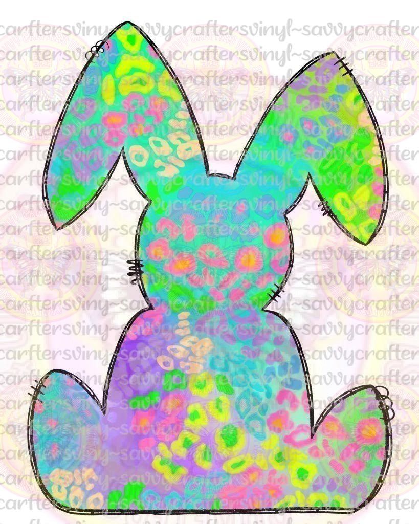 Neon Leopard Bunny - Savvy Crafters Vinyl & Gifts