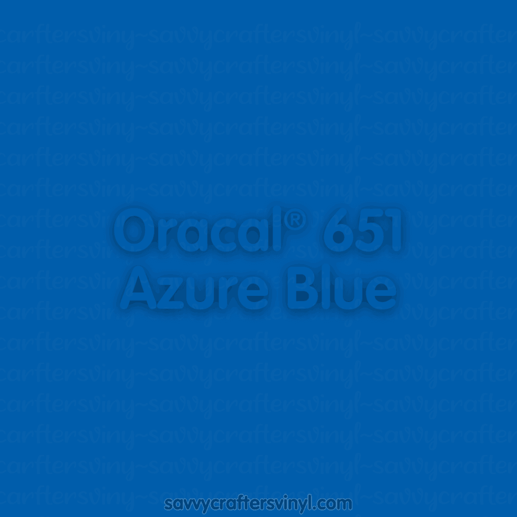 Oracal® 651 | Azure Blue - Savvy Crafters Vinyl & Gifts