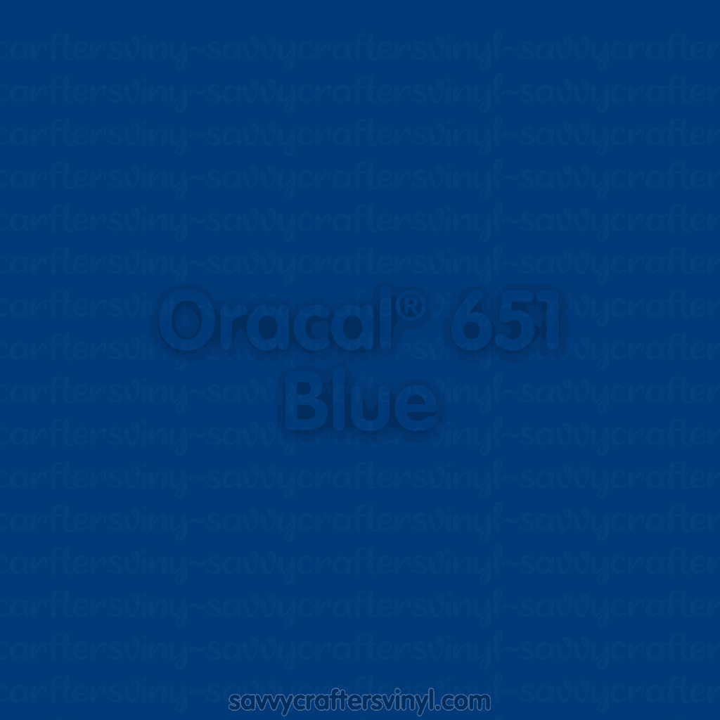 Oracal® 651 | Blue - Savvy Crafters Vinyl & Gifts