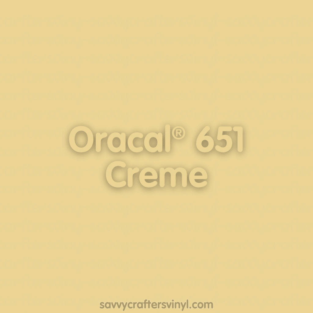Oracal® 651 | Creme - Savvy Crafters Vinyl & Gifts