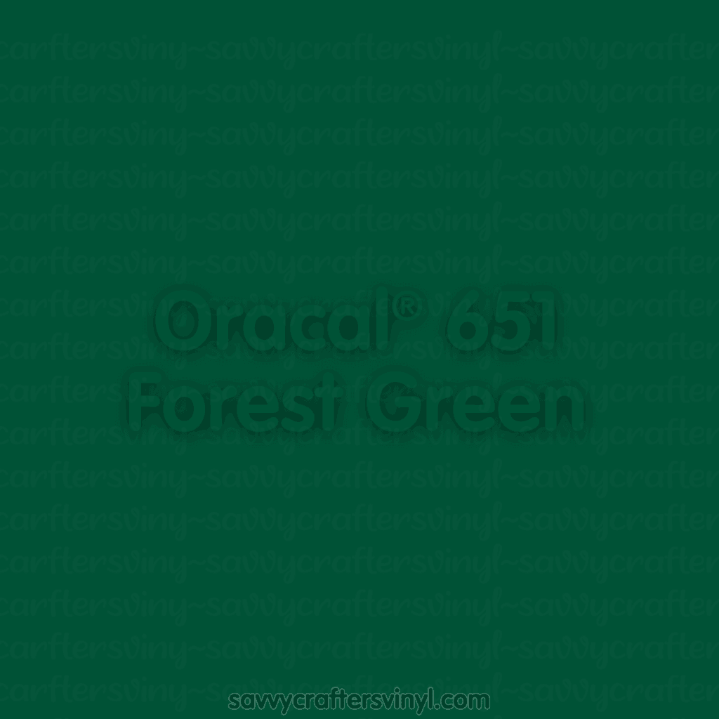 Oracal® 651 | Forest Green - Savvy Crafters Vinyl & Gifts
