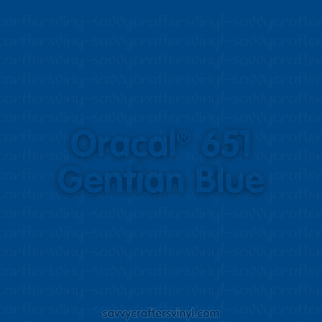 Oracal® 651 | Gentian Blue - Savvy Crafters Vinyl & Gifts