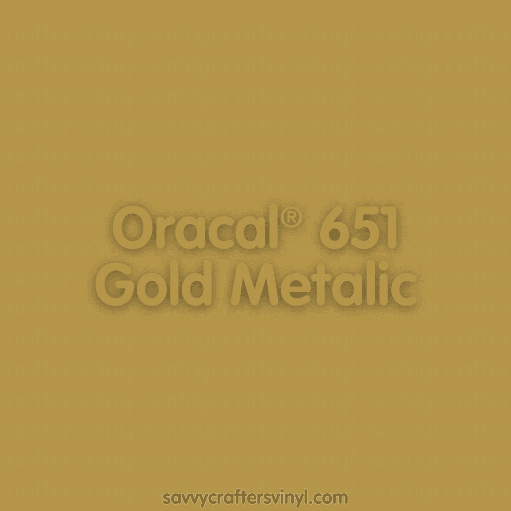 Oracal® 651 | Gold Metalic - Savvy Crafters Vinyl & Gifts