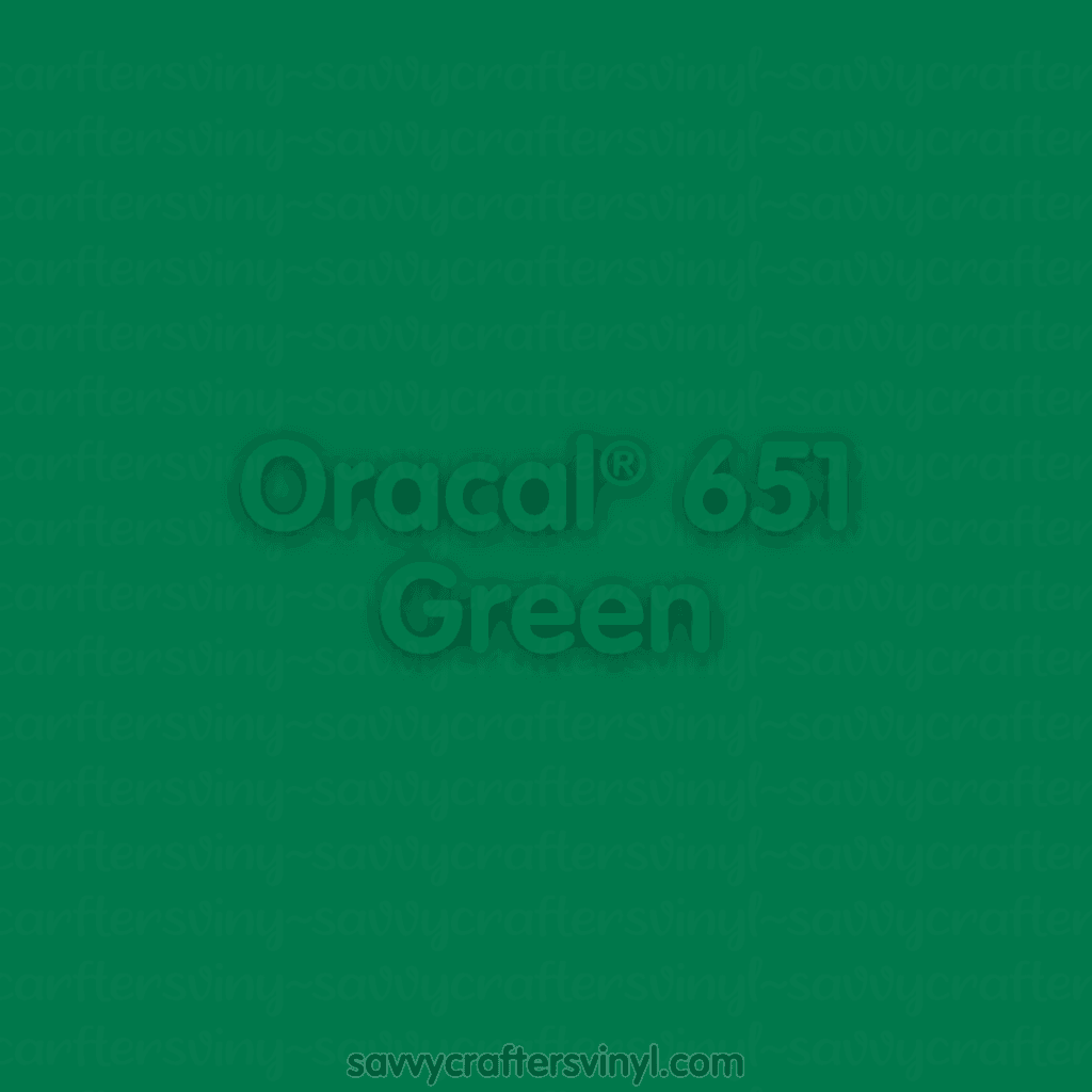 Oracal® 651 | Green - Savvy Crafters Vinyl & Gifts