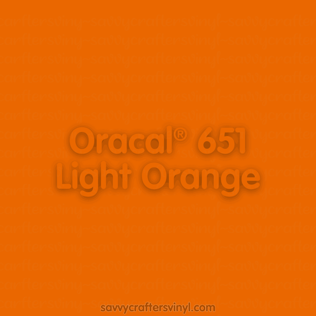 Oracal® 651 | Light Orange - Savvy Crafters Vinyl & Gifts