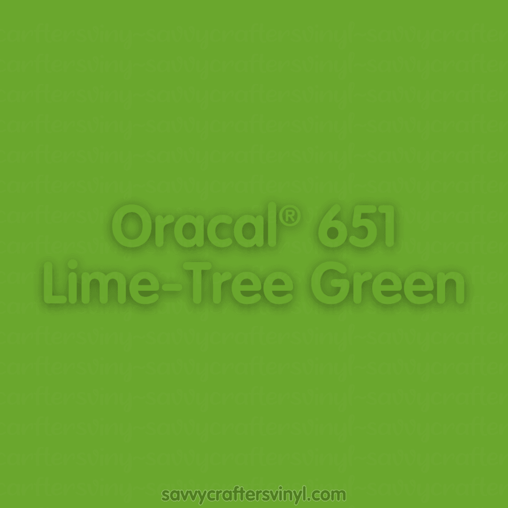 Oracal® 651 | Lime - Tree Green - Savvy Crafters Vinyl & Gifts