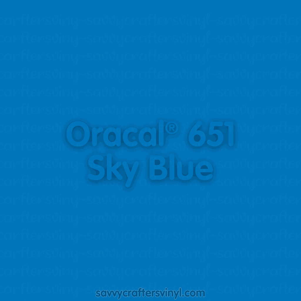Oracal® 651 | Sky Blue - Savvy Crafters Vinyl & Gifts