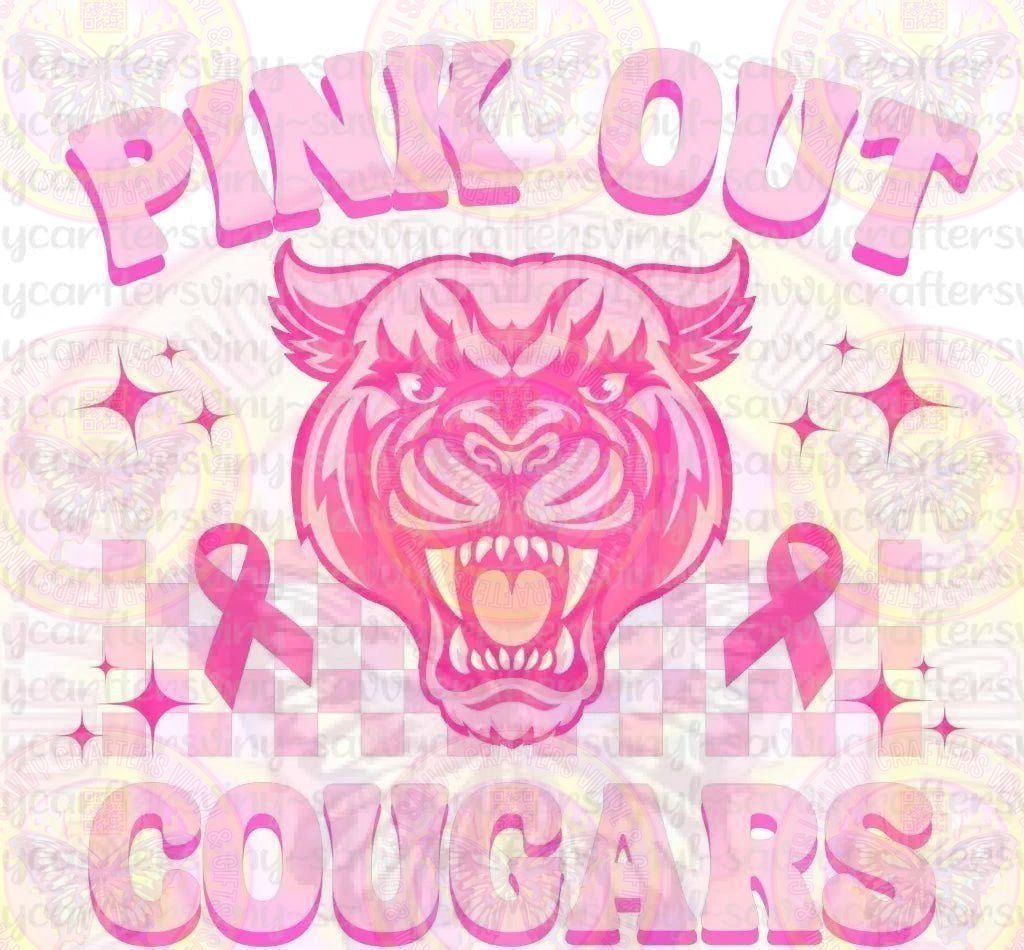Pink Out Cougars - Savvy Crafters Vinyl & Gifts