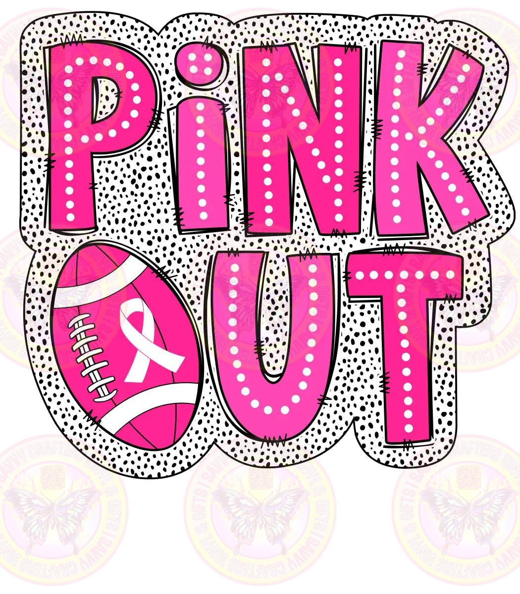 Pink Out Preppy Dots - Savvy Crafters Vinyl & Gifts