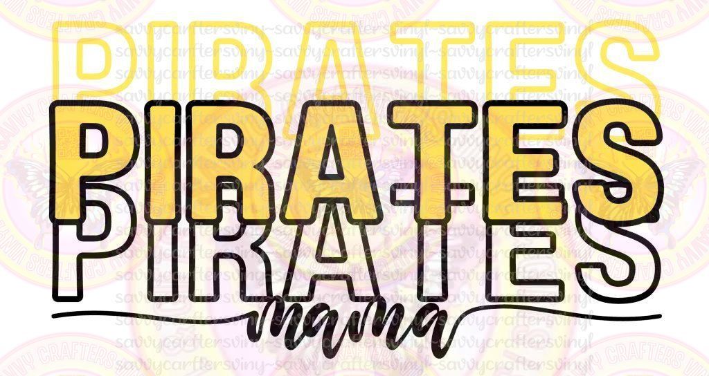 Pirates Mama Baseball - Savvy Crafters Vinyl & Gifts