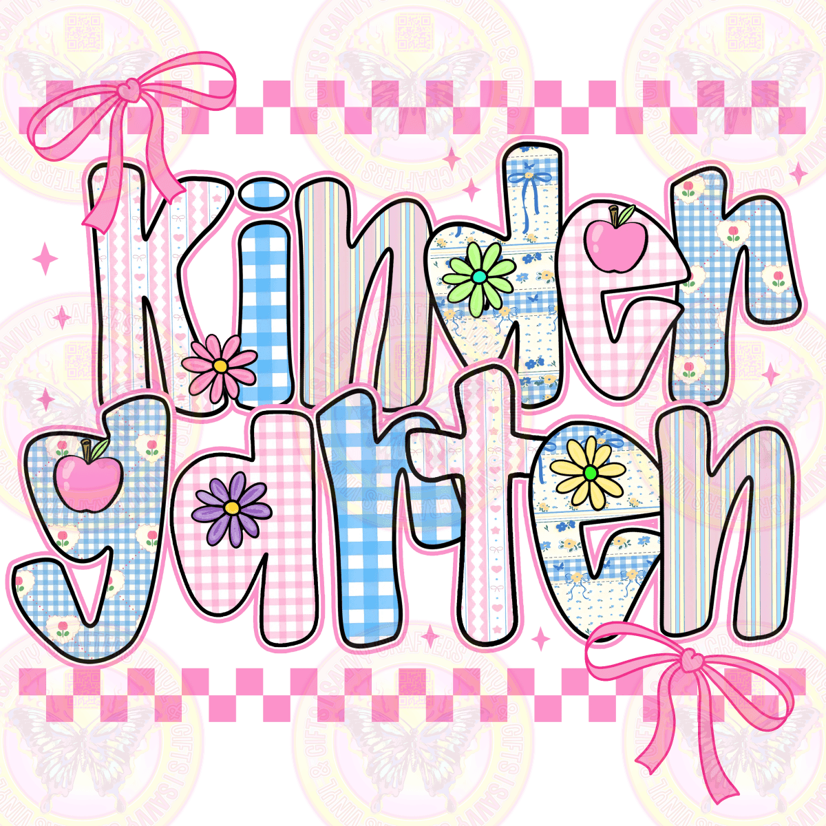 Preppy Girly Pattern Grade Levels - Savvy Crafters Vinyl & Gifts