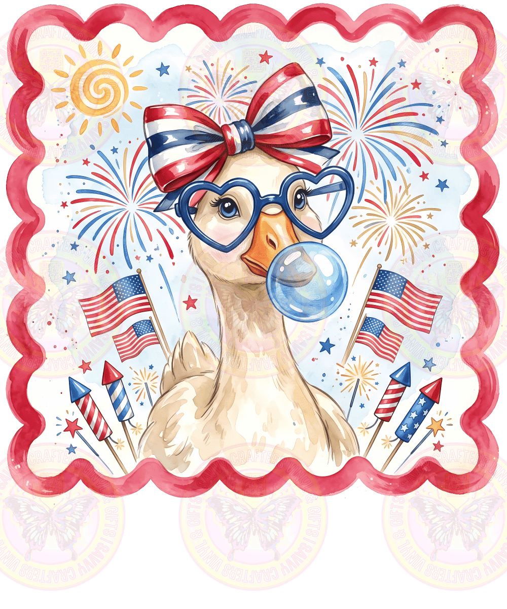 Preppy Patriotic Goose - Savvy Crafters Vinyl & Gifts