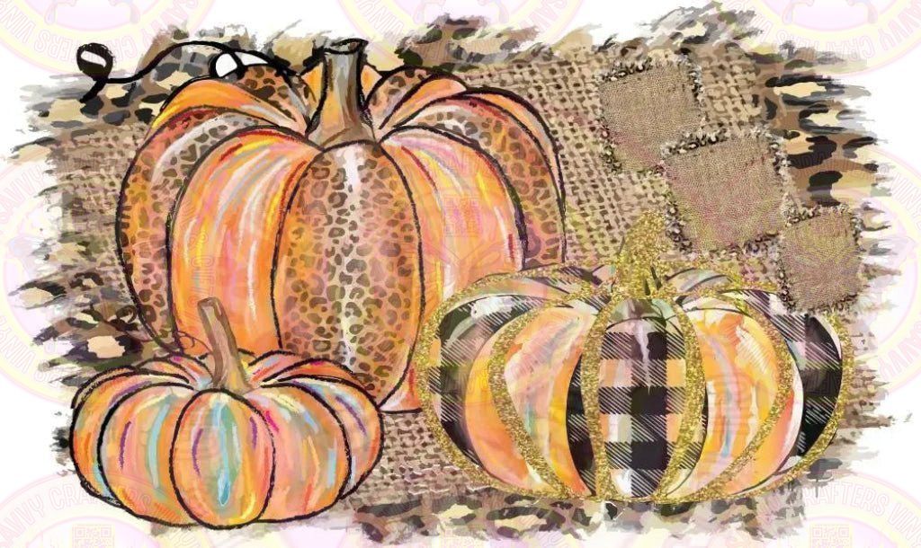 Pumpkin Patch Distressed Burlap Patterned - Savvy Crafters Vinyl & Gifts