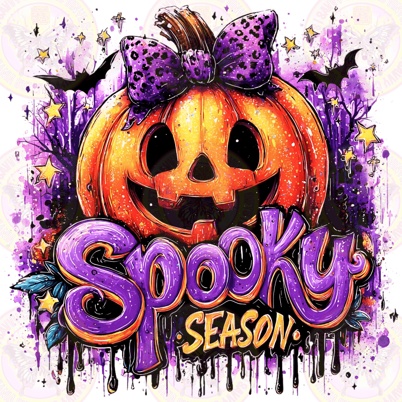 Purple Coquette Spooky Season Pumpkin - Savvy Crafters Vinyl & Gifts