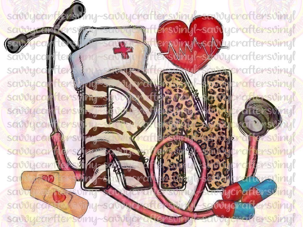 RN Zebra Cheetah - Savvy Crafters Vinyl & Gifts