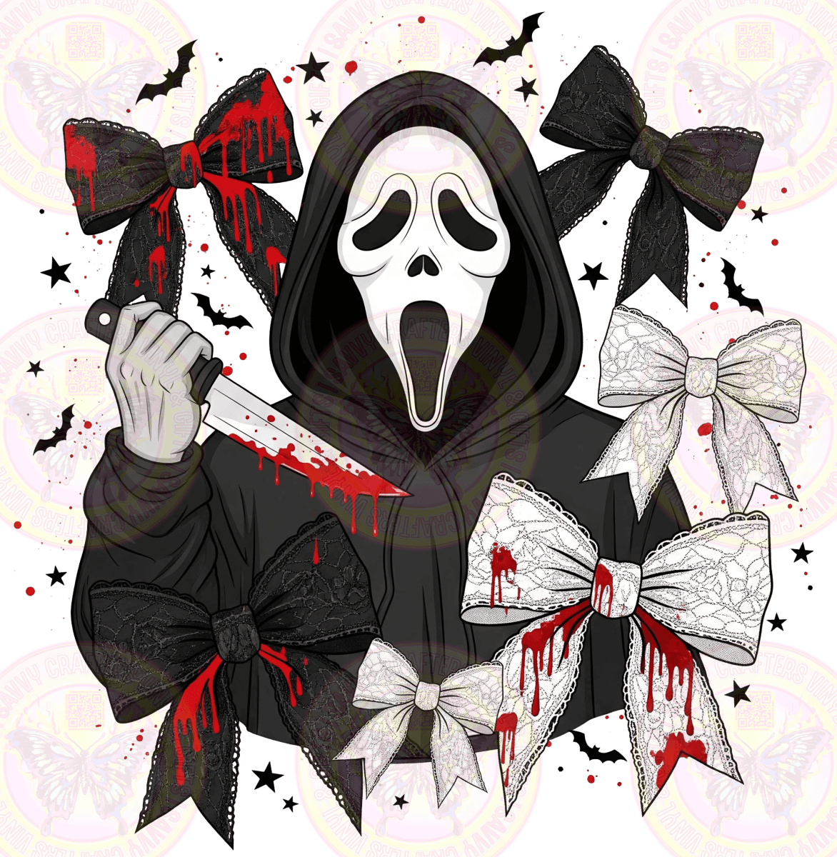 Scream Coquette Bows Girly Horror - Savvy Crafters Vinyl & Gifts