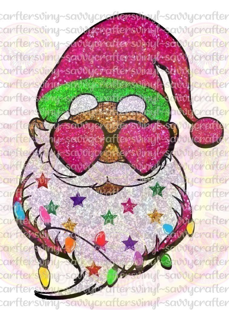 Sequin Santa with Lights - Savvy Crafters Vinyl & Gifts