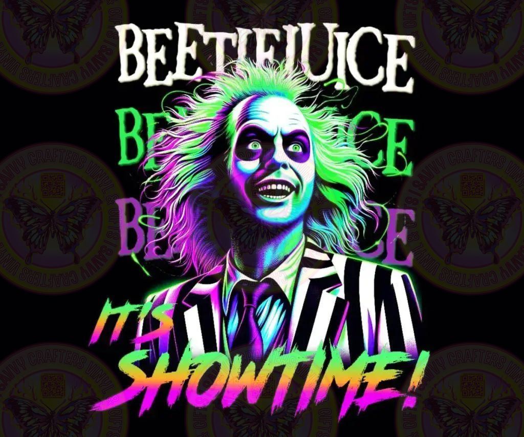 SHOWTIME Neon Ombre Beetle Man - Savvy Crafters Vinyl & Gifts