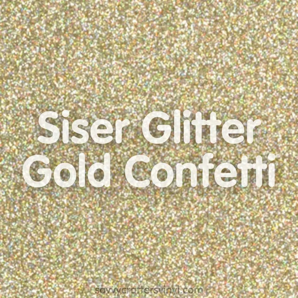Siser Glitter | Gold Confetti - Savvy Crafters Vinyl & Gifts