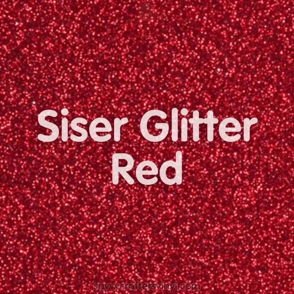 Siser Glitter | Red - Savvy Crafters Vinyl & Gifts