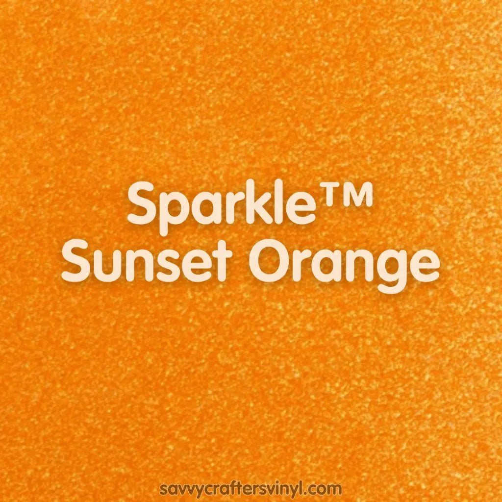 Siser Sparkle™ | Sunset Orange - Savvy Crafters Vinyl & Gifts