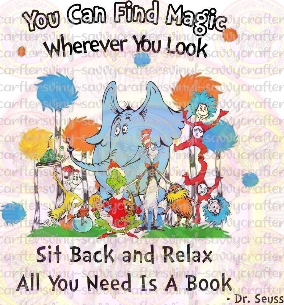 Sit Back and Relax with a Book - Savvy Crafters Vinyl & Gifts