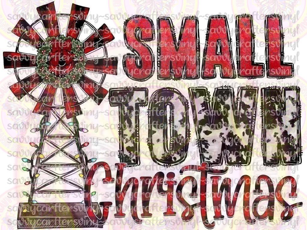 Small Town Christmas Windmill - Savvy Crafters Vinyl & Gifts