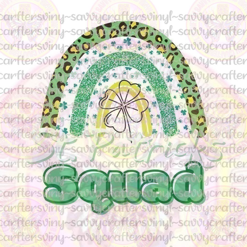 St. Patrick's Squad Rainbow - Savvy Crafters Vinyl & Gifts
