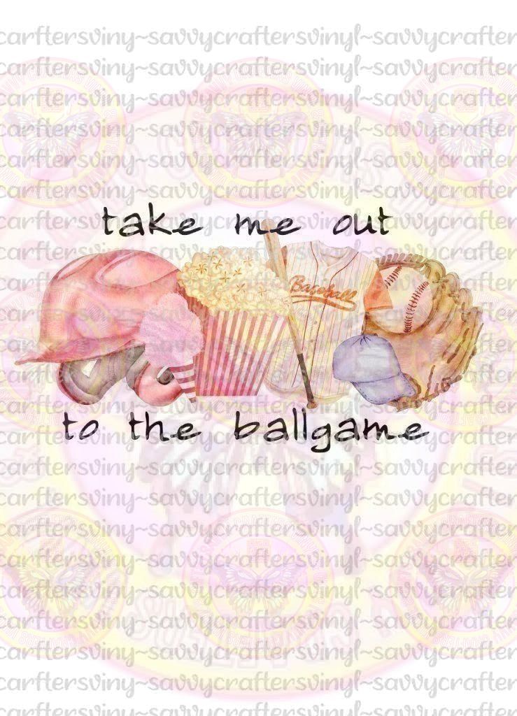 Take me out to the ballgame vintage - Savvy Crafters Vinyl & Gifts