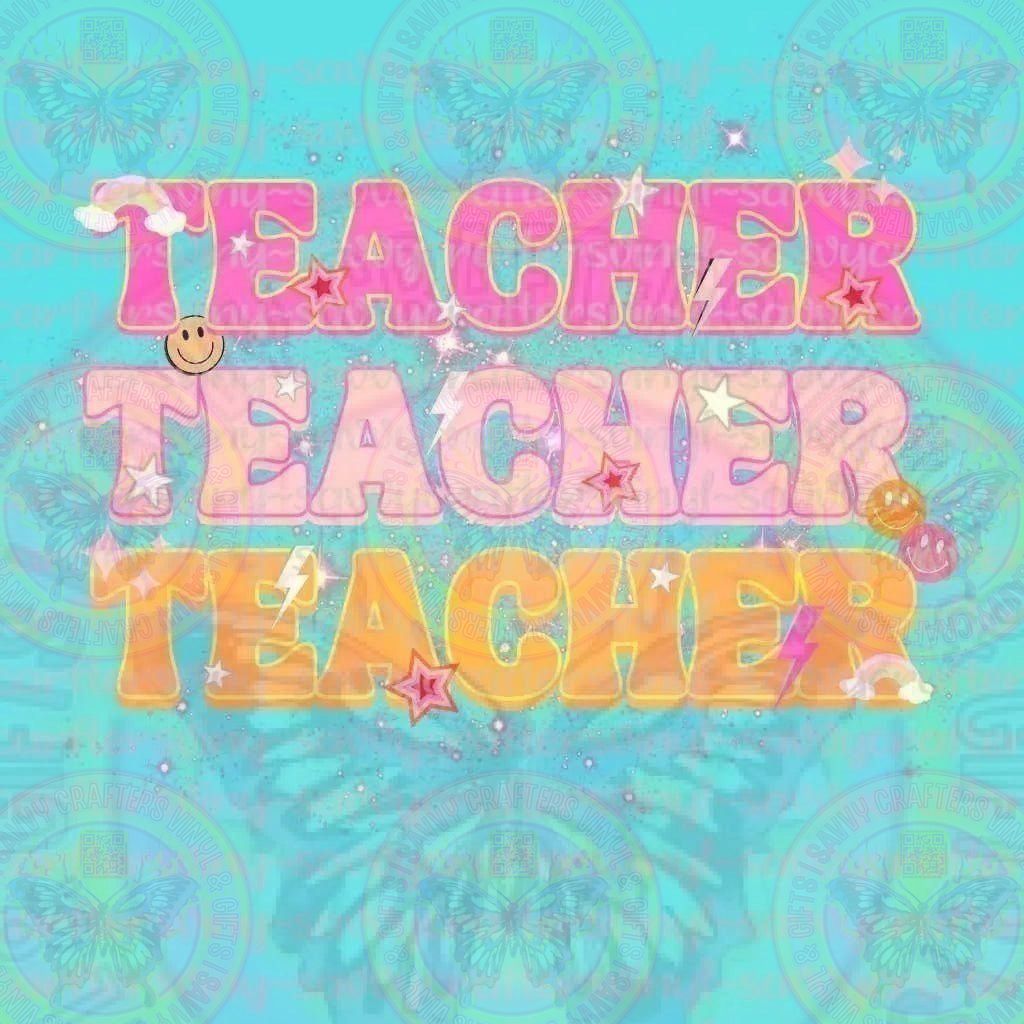 TEACHER SPARKLE - Savvy Crafters Vinyl & Gifts