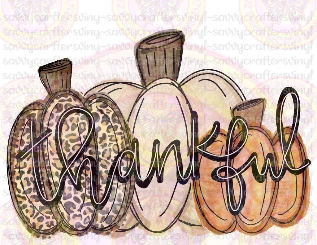 Thankful Pumpkins Three - Savvy Crafters Vinyl & Gifts
