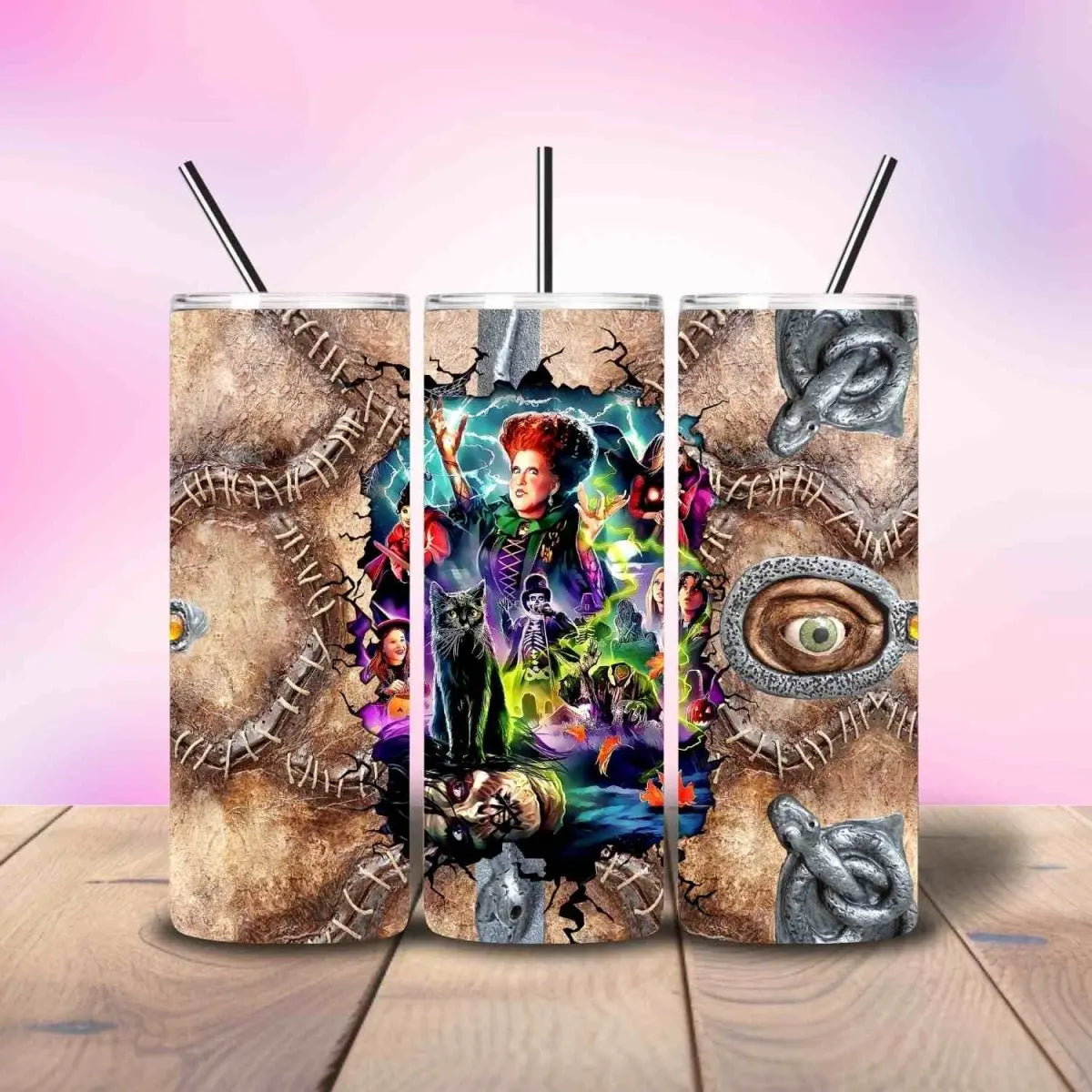 The Book Hocus Pocus Inspired - Fully Completed Tumbler Skinny Straight 20/30oz - Savvy Crafters Vinyl & Gifts