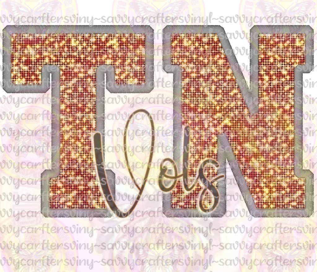 TN Vols Embroidery Sequin - Savvy Crafters Vinyl & Gifts