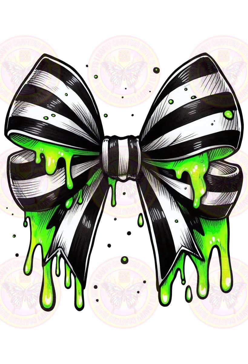 Toxic Drip Beetle Bow - Savvy Crafters Vinyl & Gifts