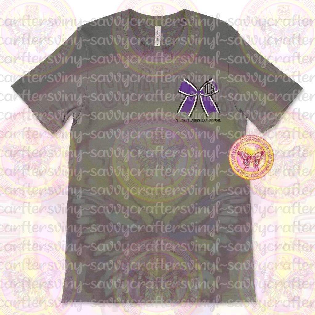 Trinity Bow Monogram - Savvy Crafters Vinyl & Gifts