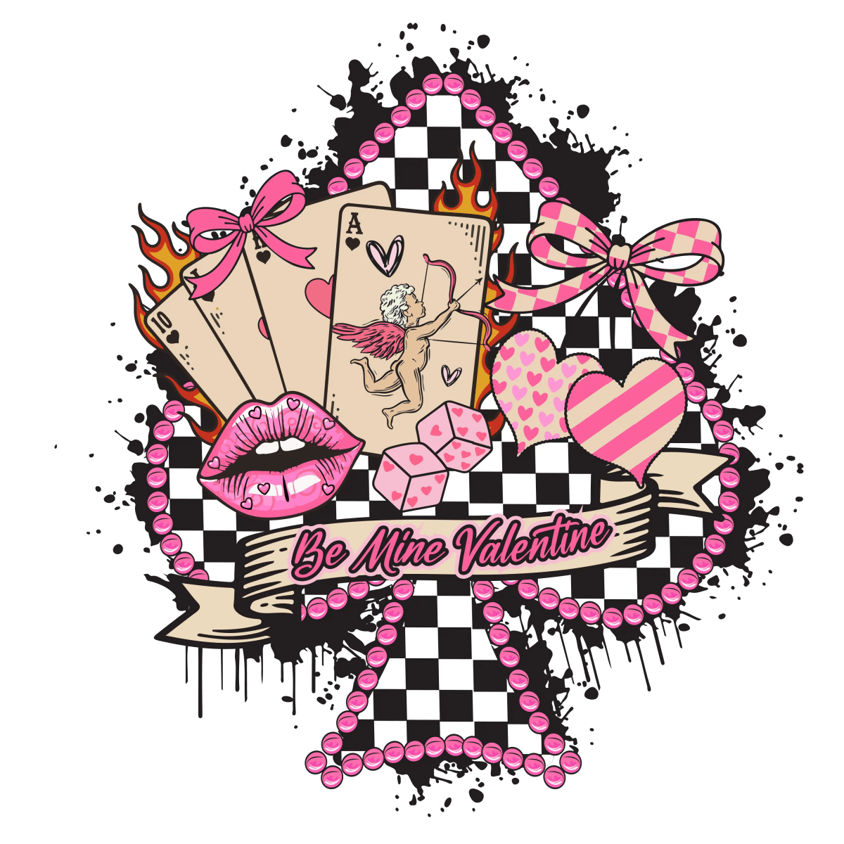 Valentine in Spades Be Mine - Savvy Crafters Vinyl & Gifts