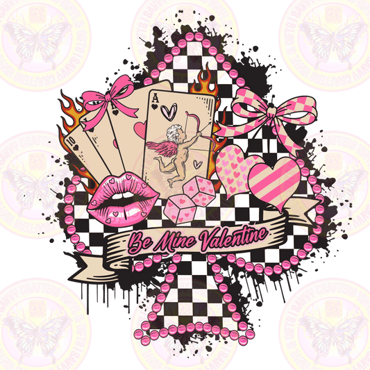 Valentine in Spades Be Mine - Savvy Crafters Vinyl & Gifts