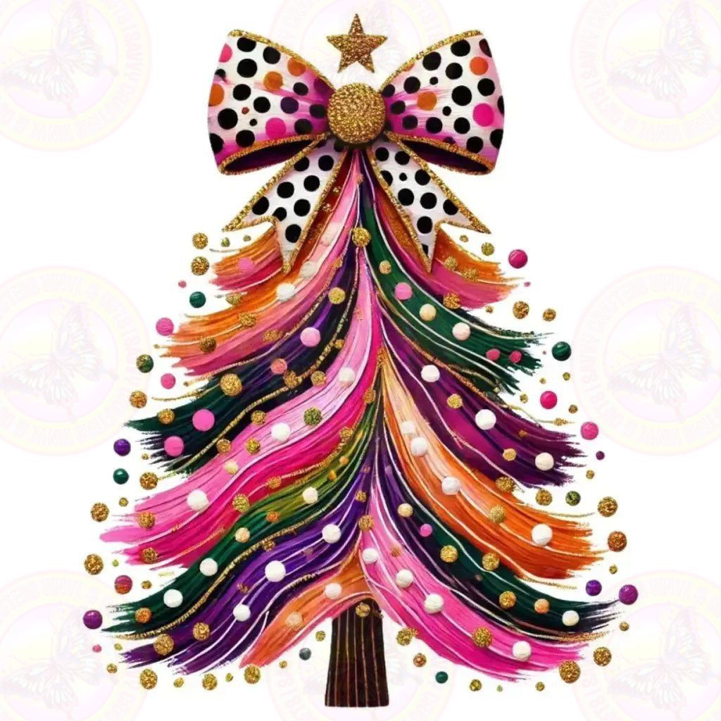 Girly Christmas Trees Vinyl Girly Christmas Trees Vinyl
