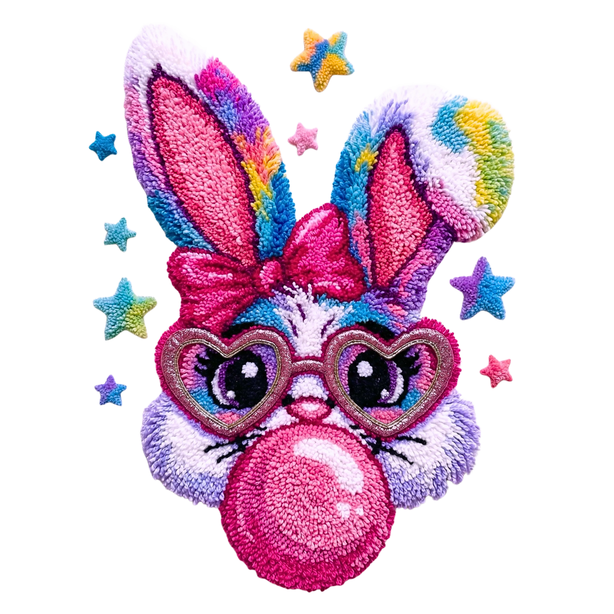 Vibrant Easter Bunny Bubble gum Faux Yarn - Savvy Crafters Vinyl & Gifts