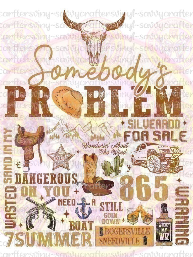 Wallen Somebody's Problem w_pocket - Savvy Crafters Vinyl & Gifts
