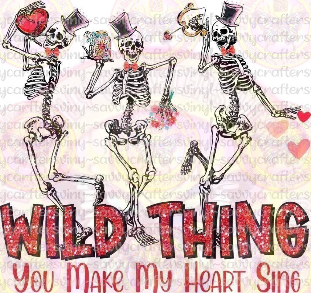 Wild Thing 3 Skeleton's Valentines - Savvy Crafters Vinyl & Gifts