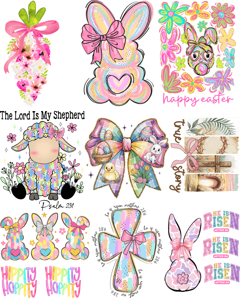 Youth Easter Carrot Gang Sheet - Savvy Crafters Vinyl & Gifts