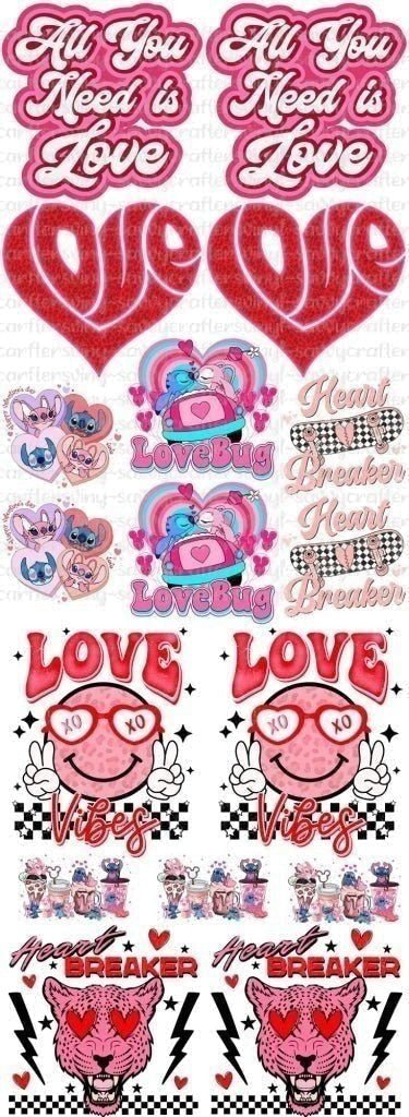 Adult & Youth Lovebug - Valentine's Gang Sheet 2 - Savvy Crafters Vinyl & Gifts