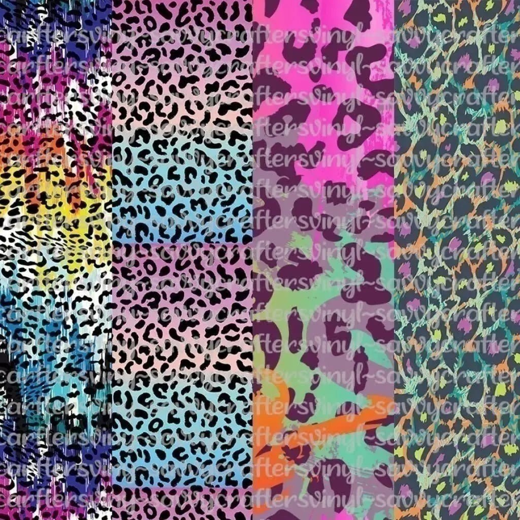 Cheetah/Leopard Rainbow Collection 1 (8 Colors) – Savvy Crafters Vinyl &  Gifts