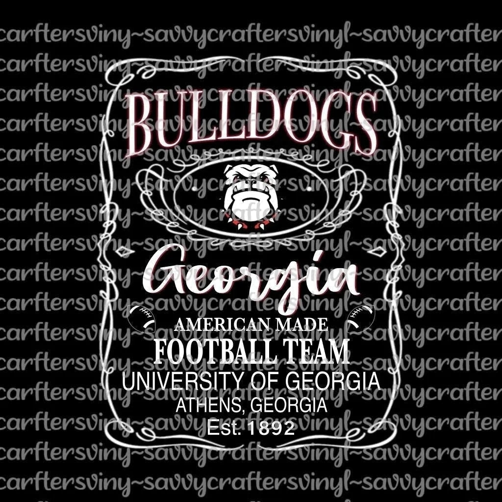 Bulldogs Georgia Tumbler Straight Wrap 20oz - Savvy Crafters Vinyl & Gifts