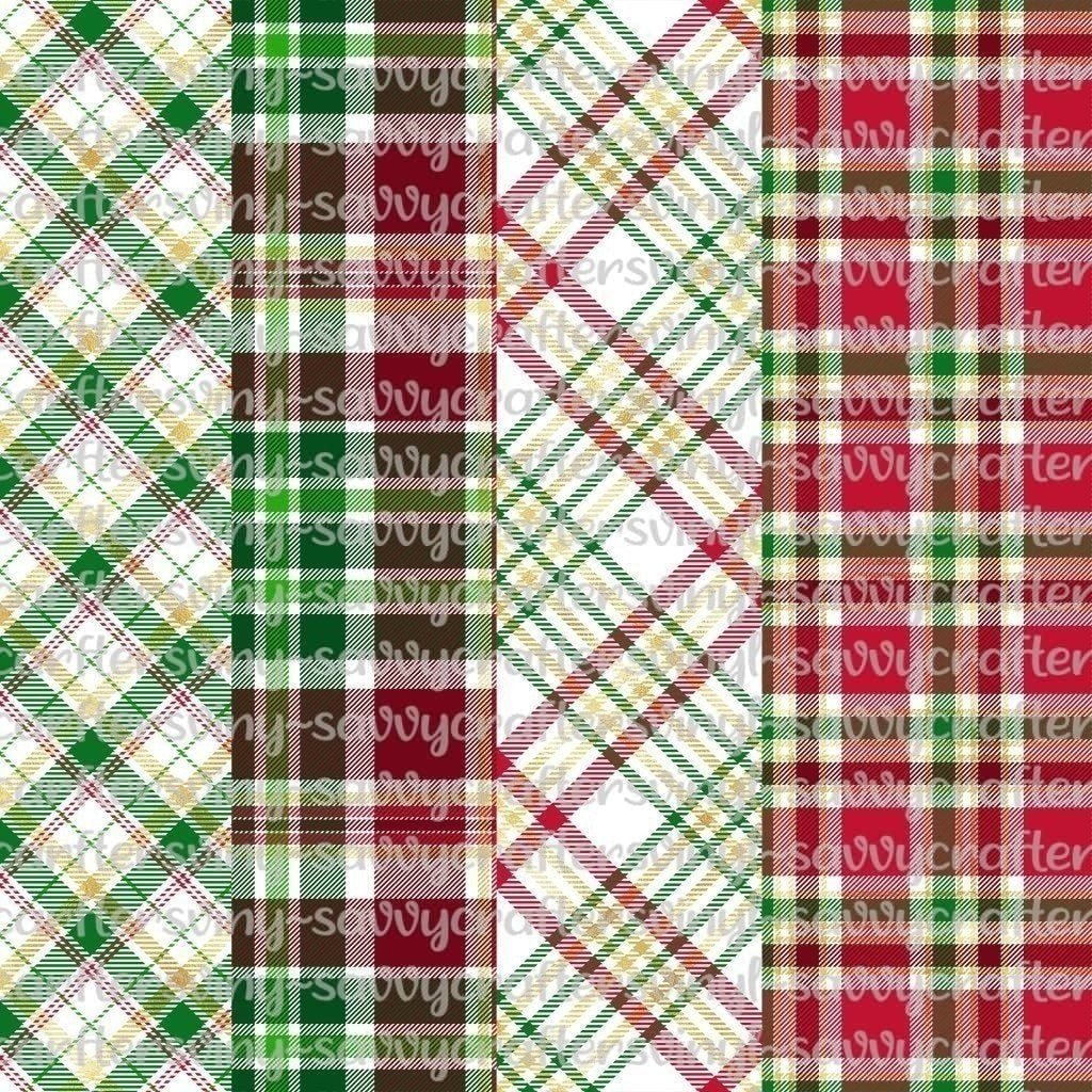 Christmas Plaids Group 3 - Savvy Crafters Vinyl & Gifts