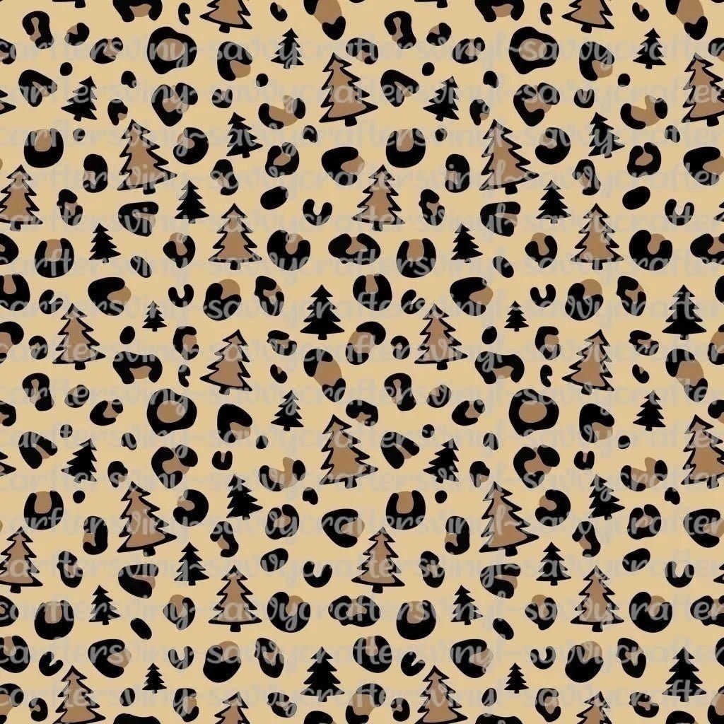 Christmas Tree Leopard - Savvy Crafters Vinyl & Gifts