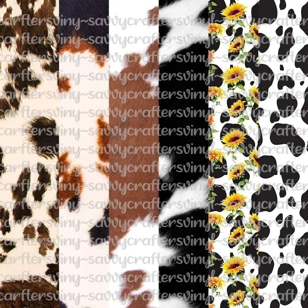 Cow/Cow Hide Collection 1 (6 Colors) - Savvy Crafters Vinyl & Gifts